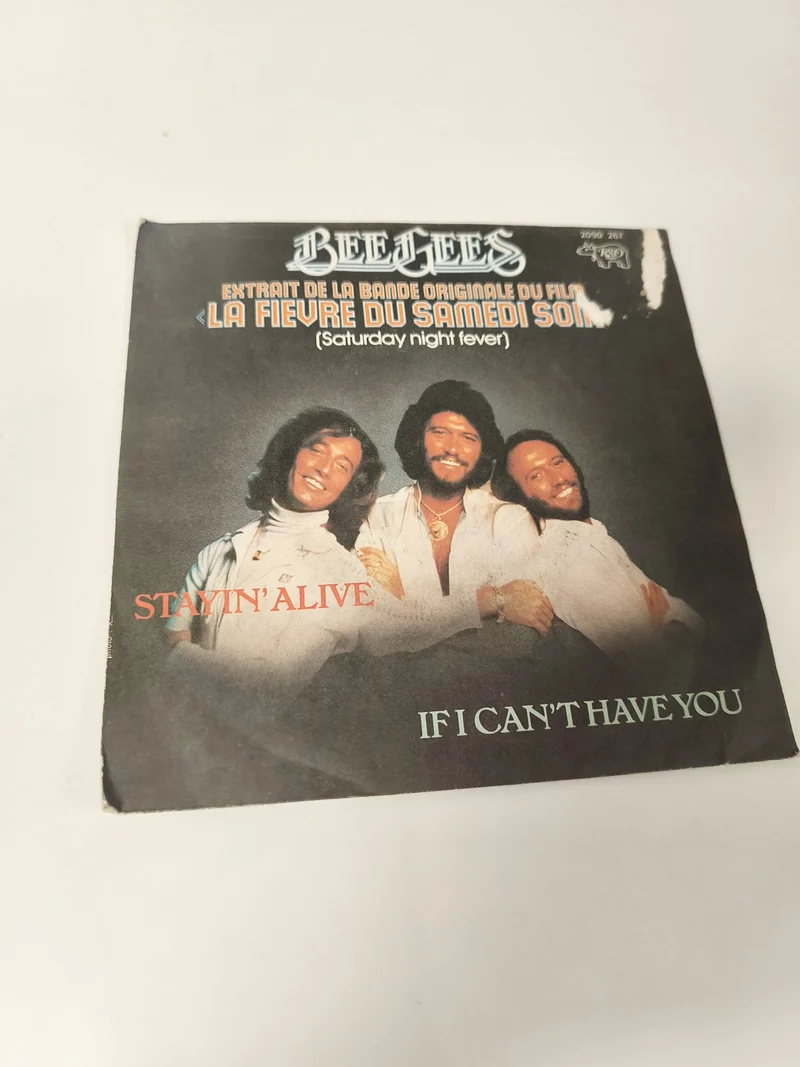 Vinyle 45 tours rétro Bee Gees ancien disque collector vintage pour collectionne