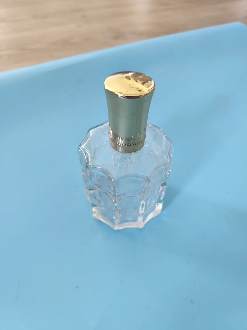 Flacon parfum ancien grand format vintage vide décoratif collection rétro