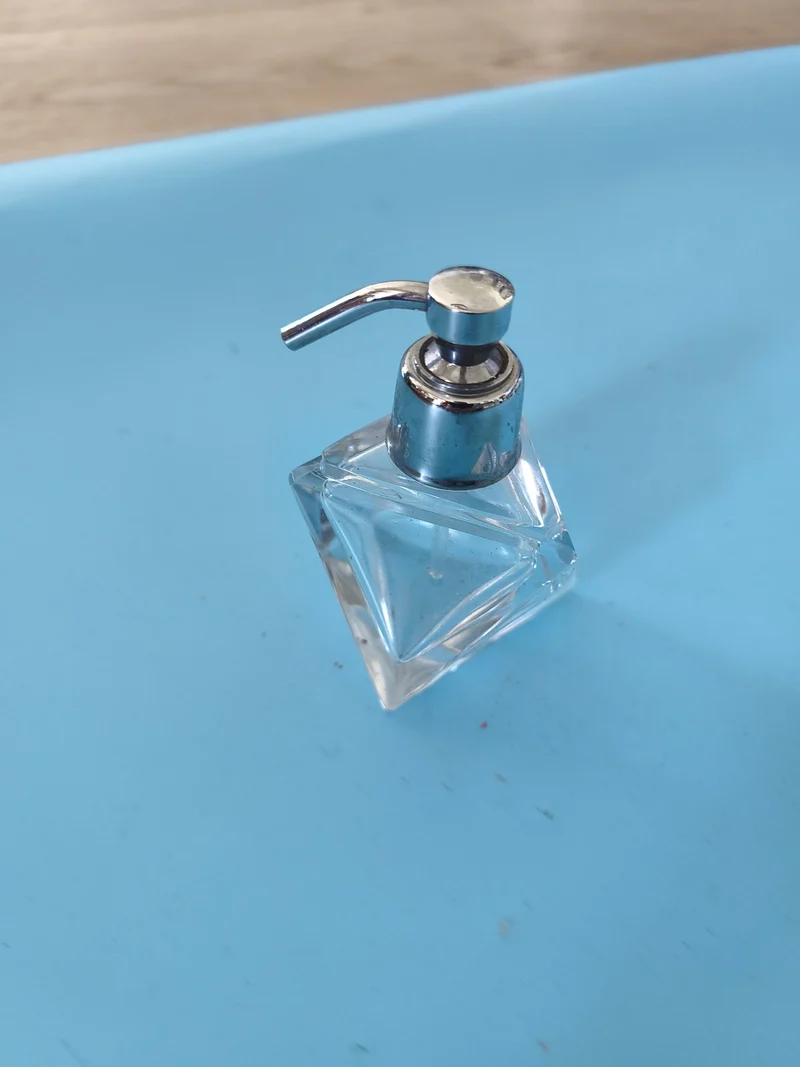 Flacon parfum ancien grand format vide vintage décoration collection rétro