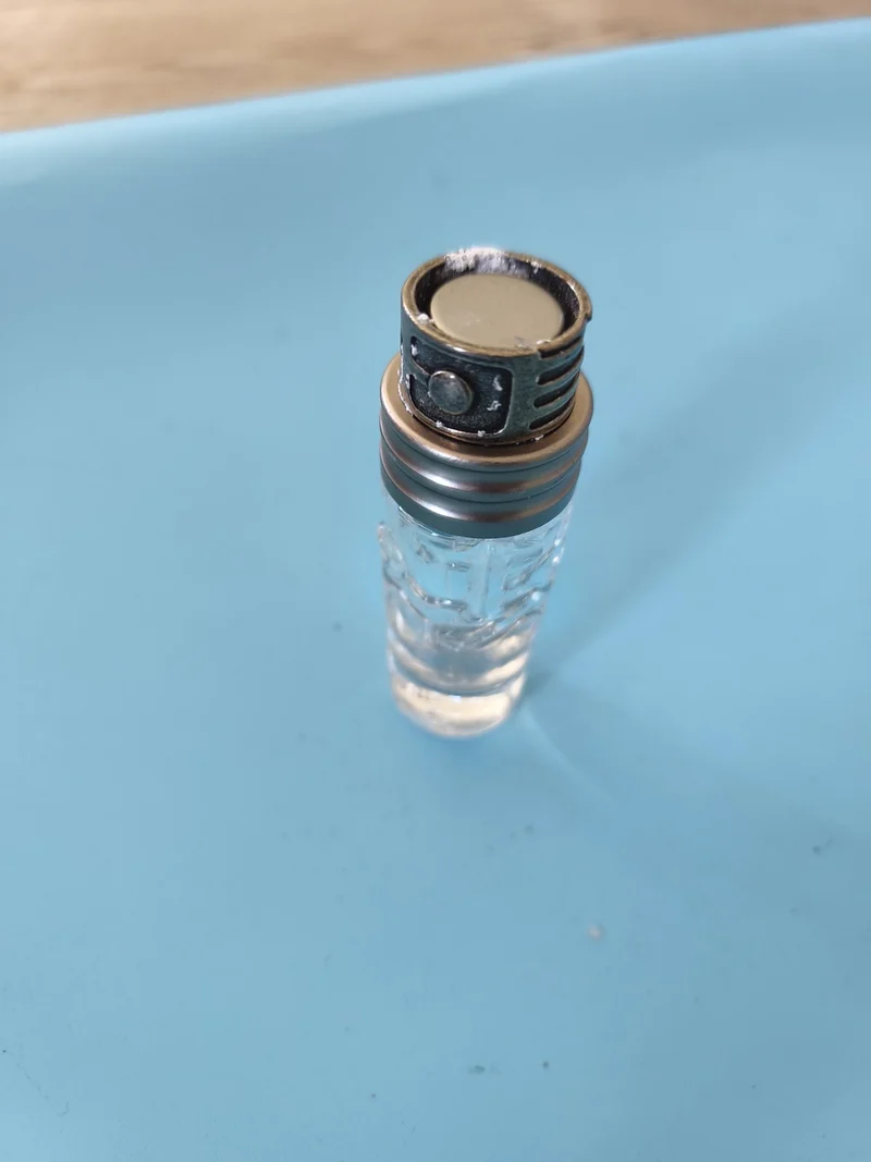 Flacon de parfum ancien grand format vide vintage pour collection décoration rét