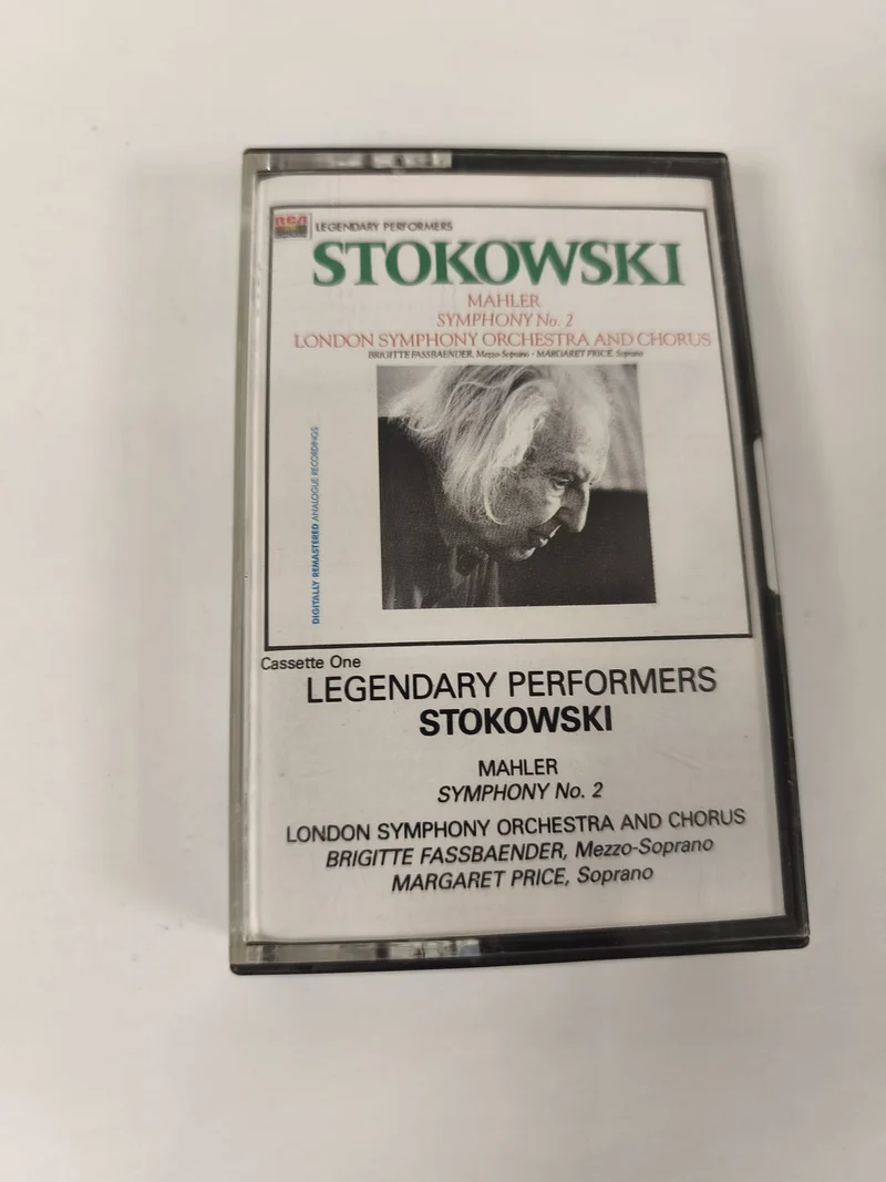 Cassette audio vintage K7 musique ancienne Stokowski collection rétro rare