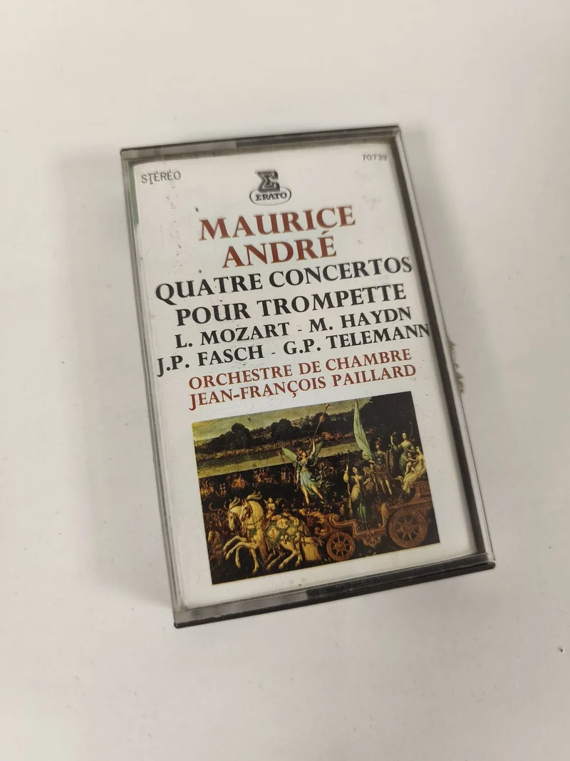 Cassette audio vintage Maurice André K7 musique classique ancien collection rétr