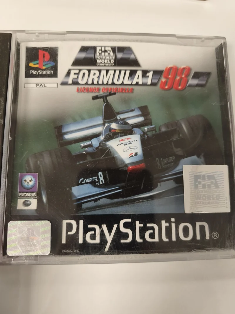 Boîte vide pour jeu Formula 1 98 sur Playstation PS1, boîtier d'origine sans dis
