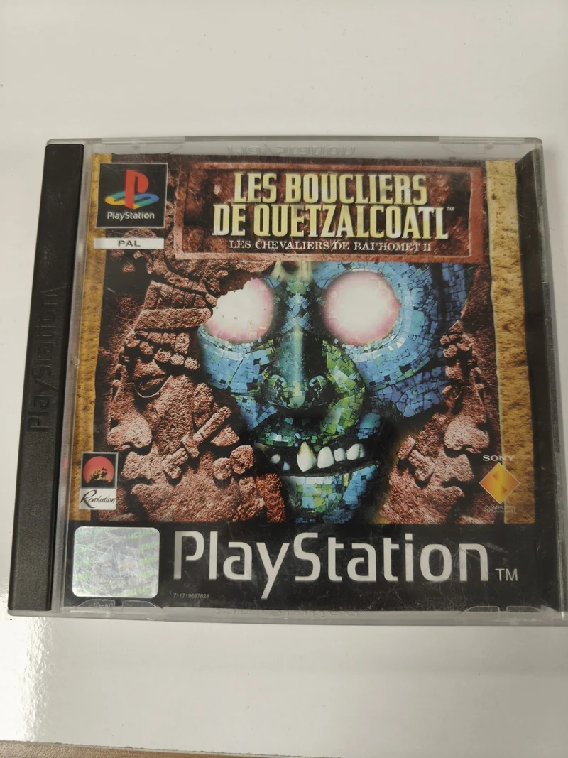 Boîte vide pour Les Boucliers de Quetzalcoatl PS1 Playstation, étui d?origine