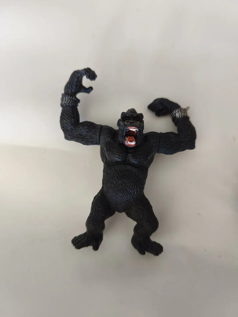 Figurine rétro King Kong ancien, collection vintage monstre cinéma décor rare