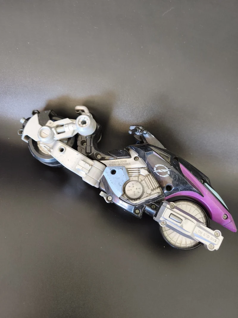 Moto Power Rangers Bandai Helio Hovertek noire 9" Operation Overdrive 2006