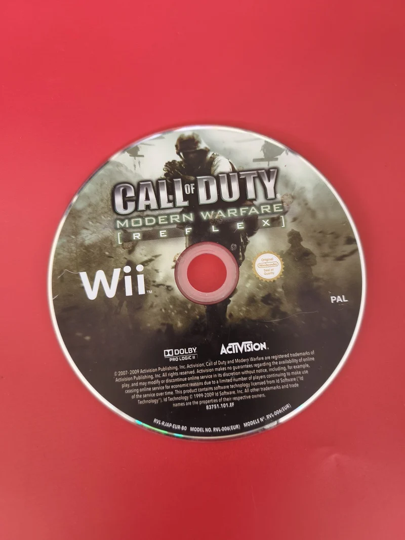 CD jeu Wii Call of Duty original - Disque seul Nintendo d'occasion