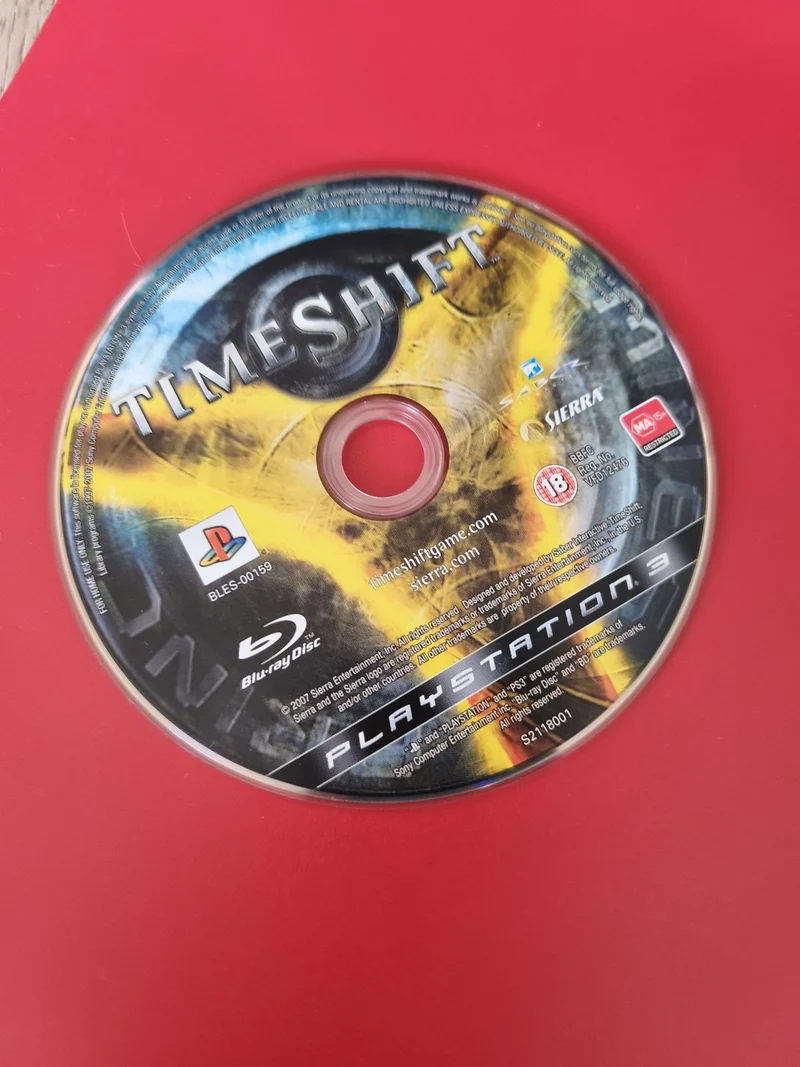 Cd jeu PS3 Time Shift disque seul pour console Sony Playstation 3 original