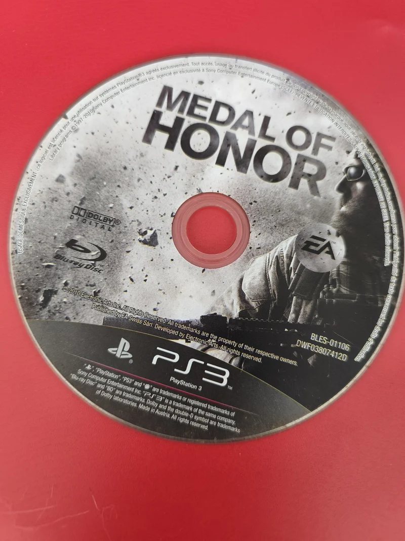 CD seul jeu Medal of Honor pour Sony PS3, disque original Playstation 3