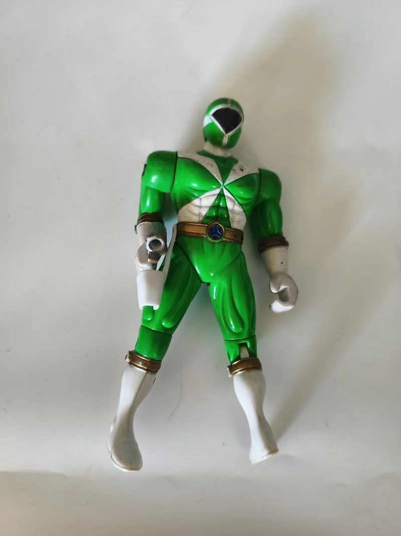 Figurine Power Rangers Lightspeed Rescue Green Ranger héros articulé d'occasion