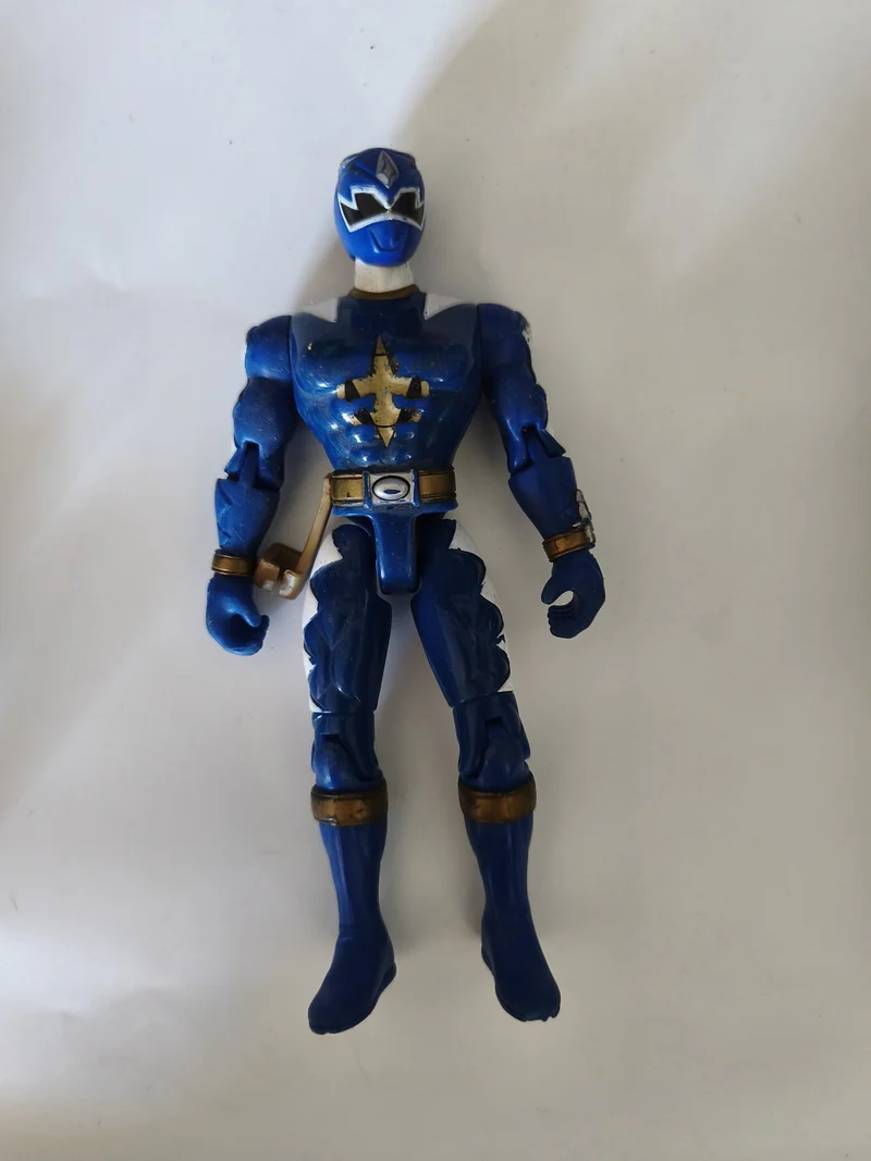 Figurine articulée Power Rangers Bandai 2003 Blue Ranger d?occasion originale