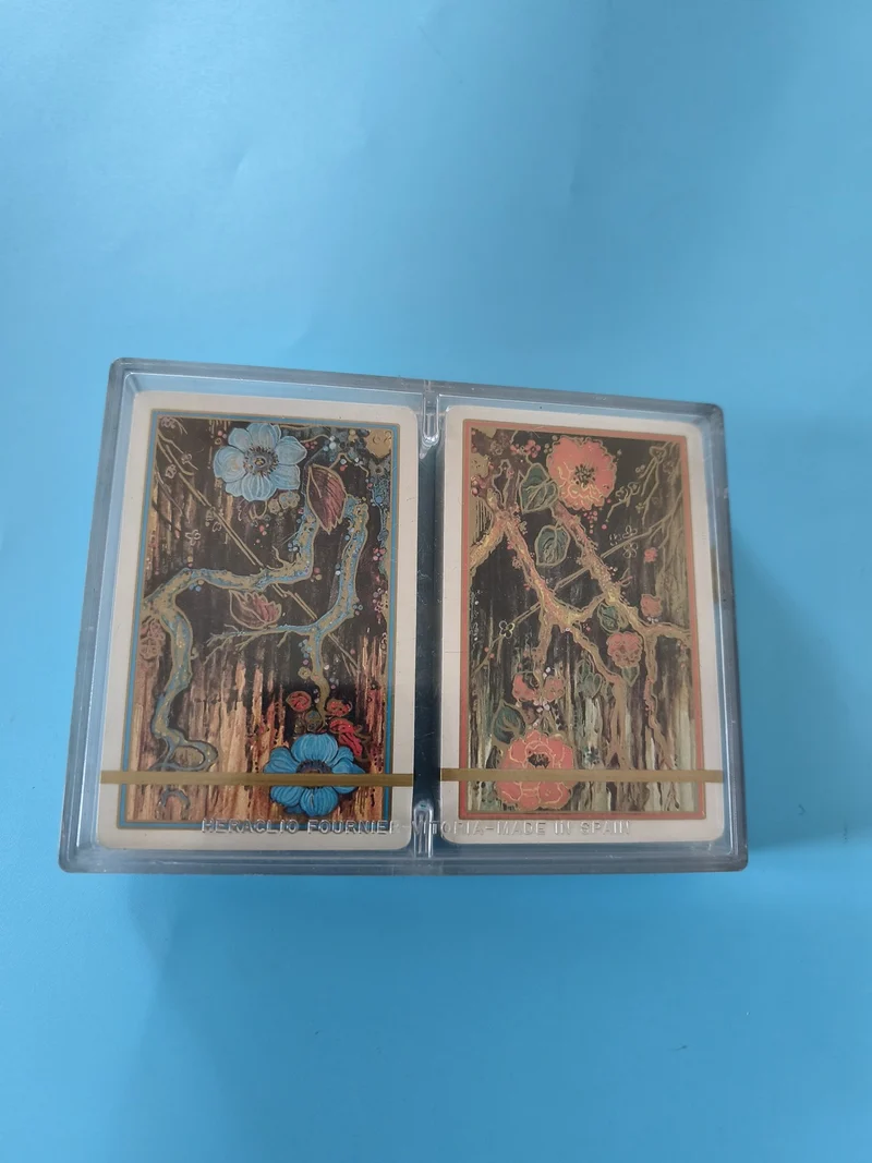 Jeu de cartes vintage Heraclio Fournier ancien neuf, collection rétro rare