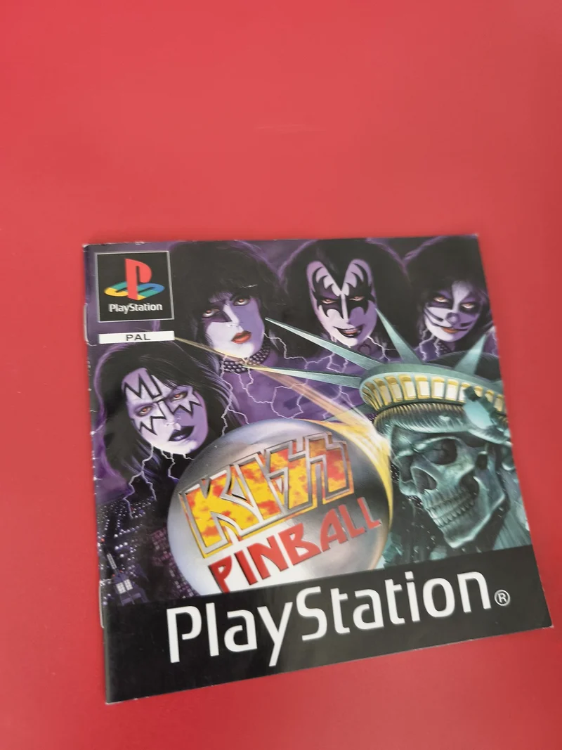 Notice originale pour jeu PS1 Kiss Pinball, manuel PlayStation, version français