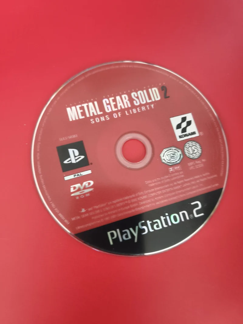 CD jeu Metal Gear Solid 2 pour PlayStation 2 PS2, disque seul, original Sony