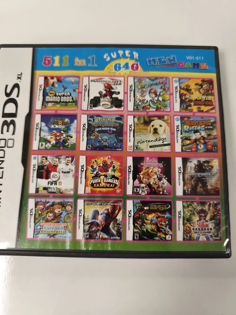 Boîte vide Nintendo 3DS Super 64G originale - Coffret de remplacement sans jeu