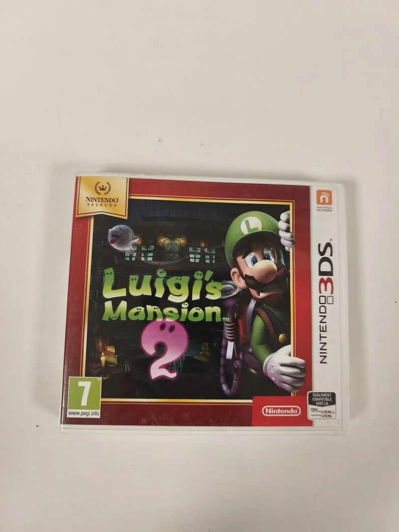 Boîte officielle Nintendo 3DS pour Luigi's Mansion 2, vide, sans cartouche, d?or