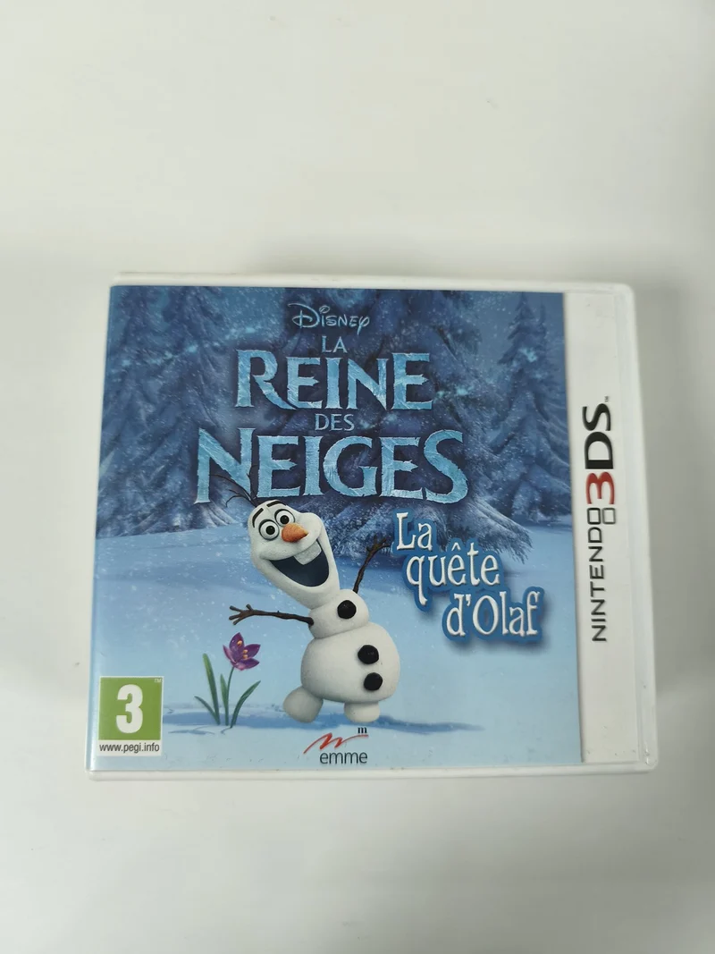 Boîte vide Nintendo 3DS La Reine des Neiges officielle, étui original sans carto