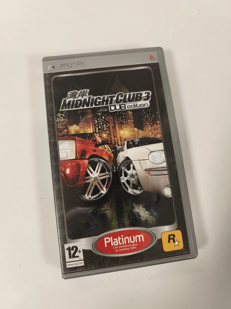 Boîtier vide pour PSP Midnight Club 3, boîte d'origine PlayStation portable