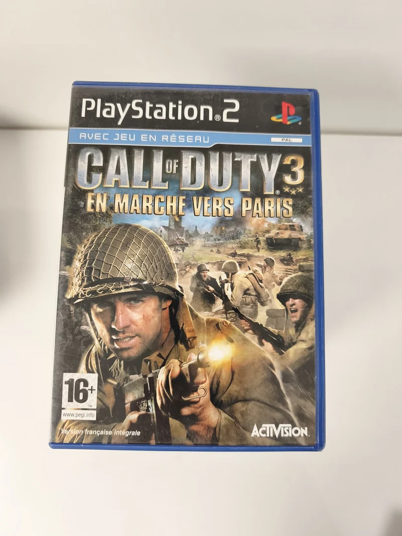 Boîte vide pour Call of Duty PS2, étui d'origine Playstation, sans disque