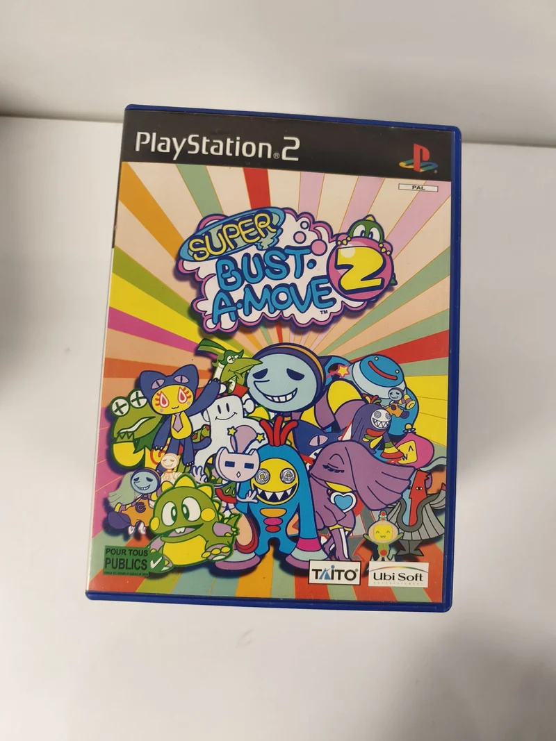 Boîtier vide pour Super Bust-A-Move 2 PS2, boîte originale Playstation sans disq