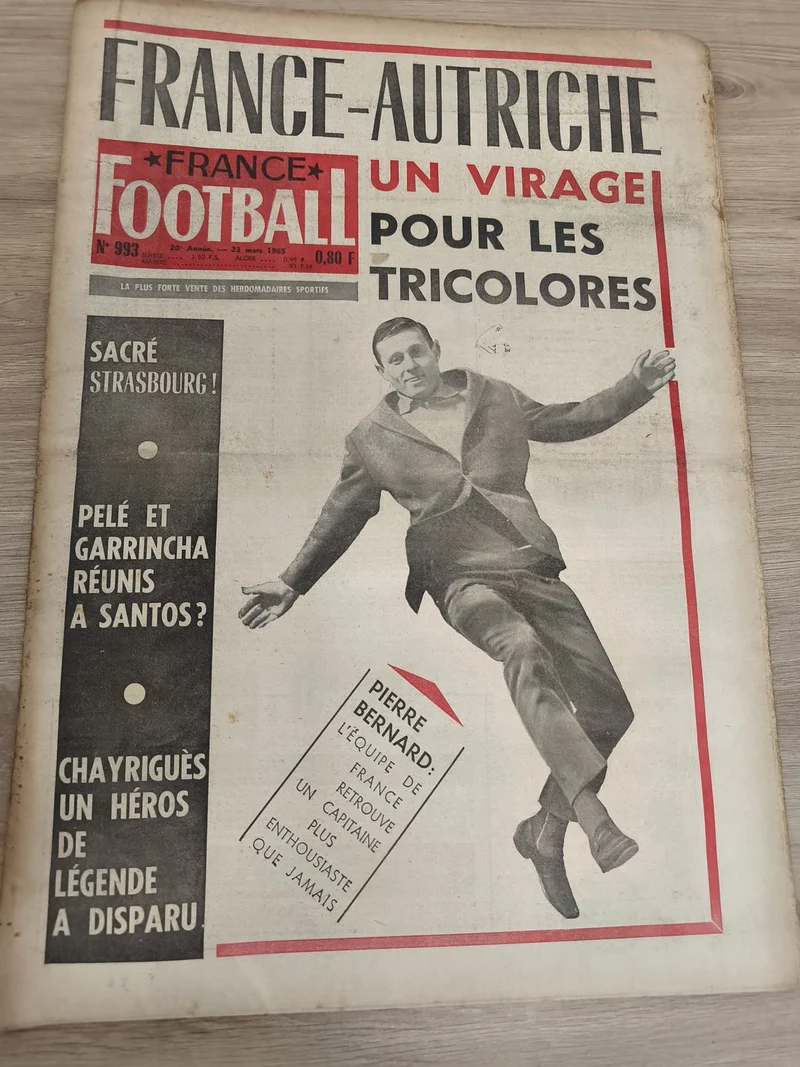Ancien journal France Football 1965 OM Marseille vintage collector