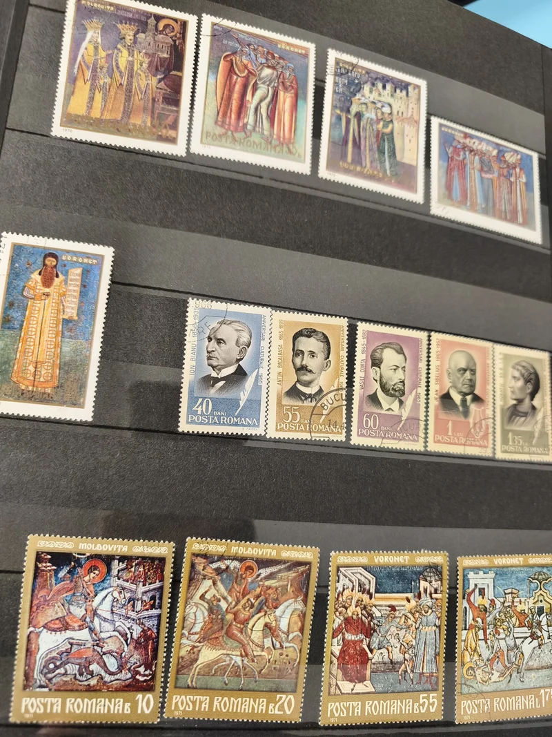Lot anciens timbres oblitérés Roumanie thèmes historiques et portraits