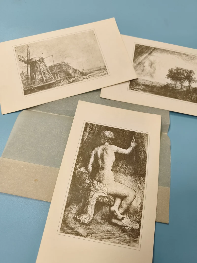 Lot anciennes gravures paysages et scène artistique, art vintage déco (Ref 2)