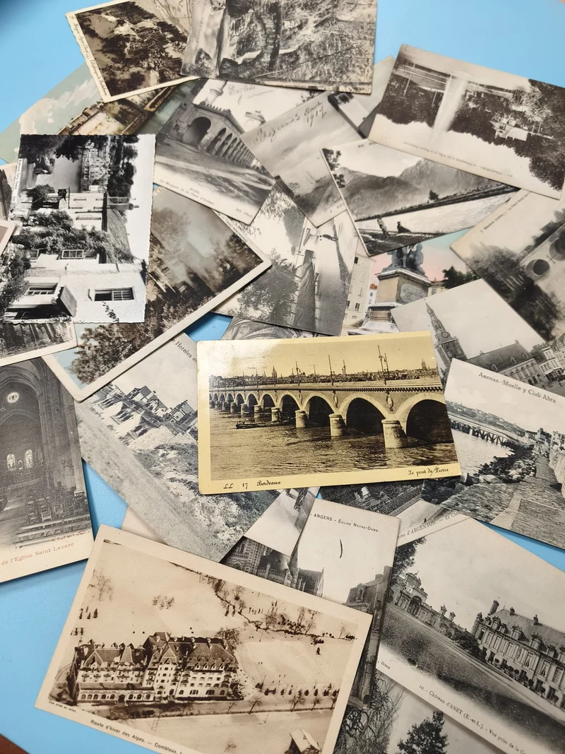 Lot cartes postales anciennes CPA divers lieux France paysages monuments (Ref 1)