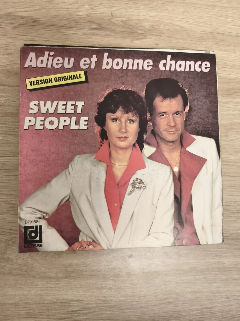 Vinyle 45T Sweet People Adieu et bonne chance Version Originale pochette photo