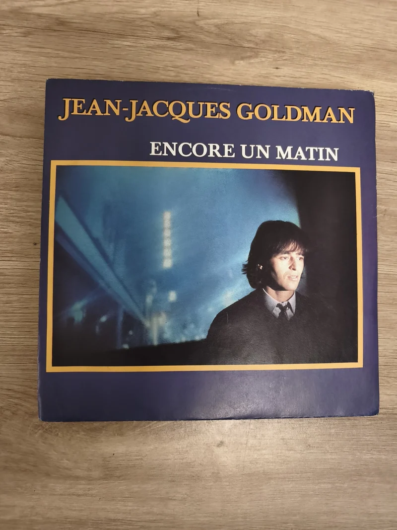 Vinyle 45T Jean-Jacques Goldman Encore un Matin pochette bleue d'occasion