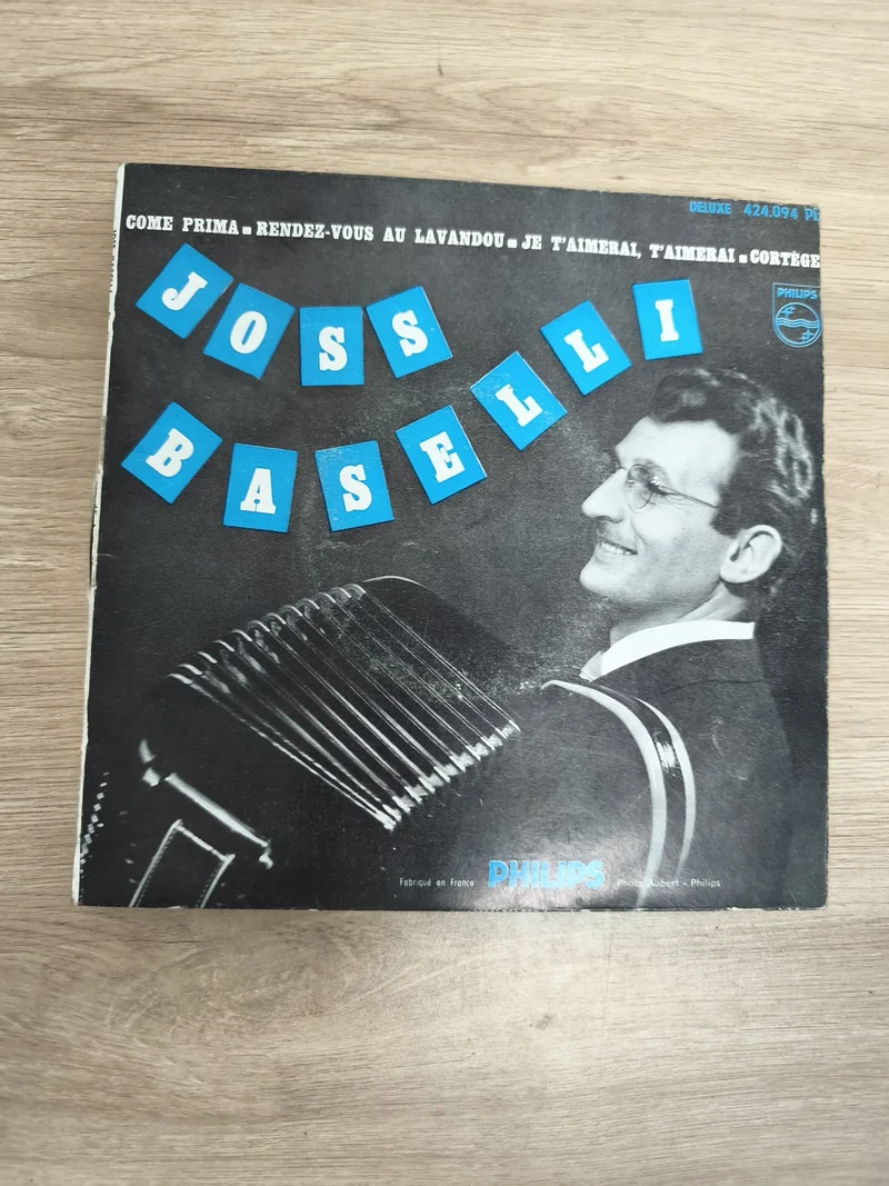Vinyle 45 tours Joss Baselli Philips ? Come Prima, Rendez-vous au Lavandou