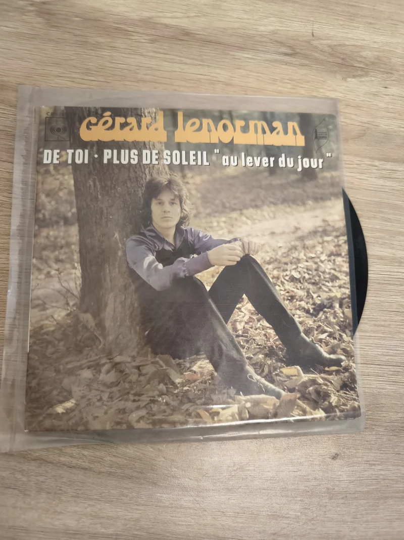 Vinyle 45 tours Gérard Lenorman De Toi Plus de Soleil au lever du jour pochette