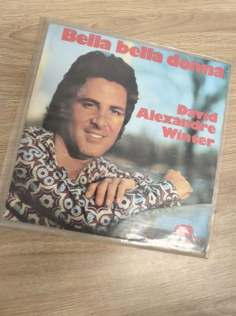Vinyle 45 tours David Alexandre Winter Bella bella donna pochette couleur (Ref 6