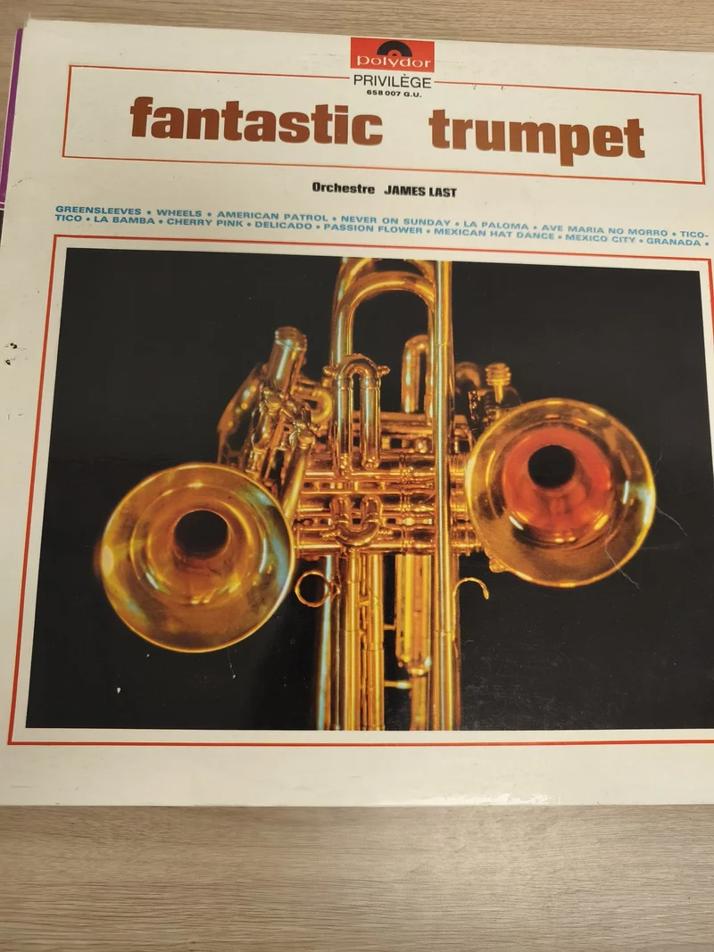 Vinyle 33T Fantastic Trumpet James Last Polydor Privilège pochette trompette