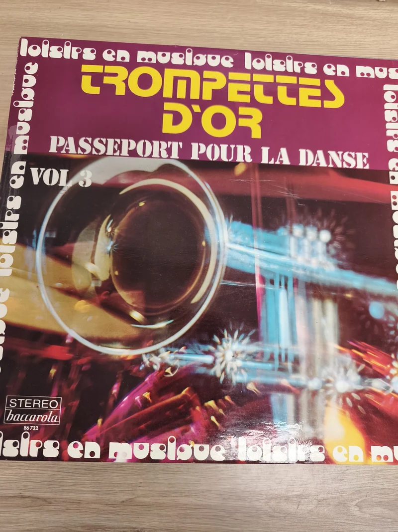Vinyle 33T Trompettes d'Or Passeport pour la Danse Vol 3 pochette colorée