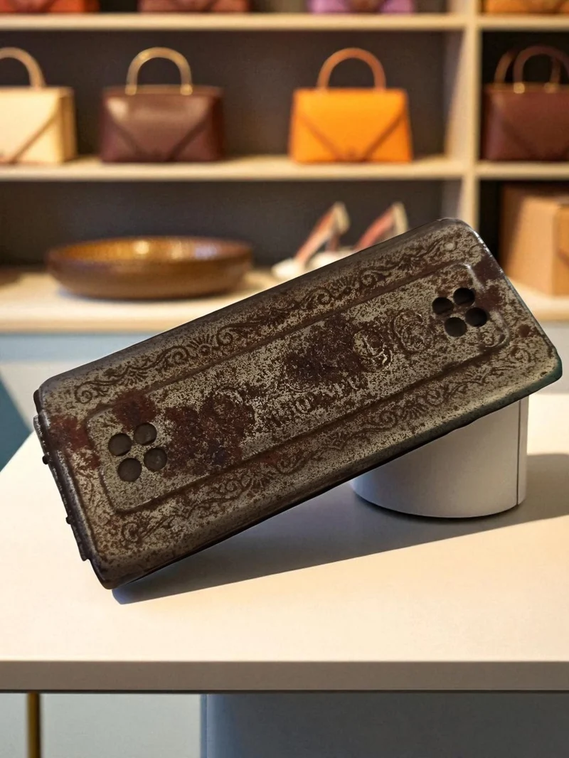 Harmonica Hohner ancien à restaurer, instrument vintage, décor gravé