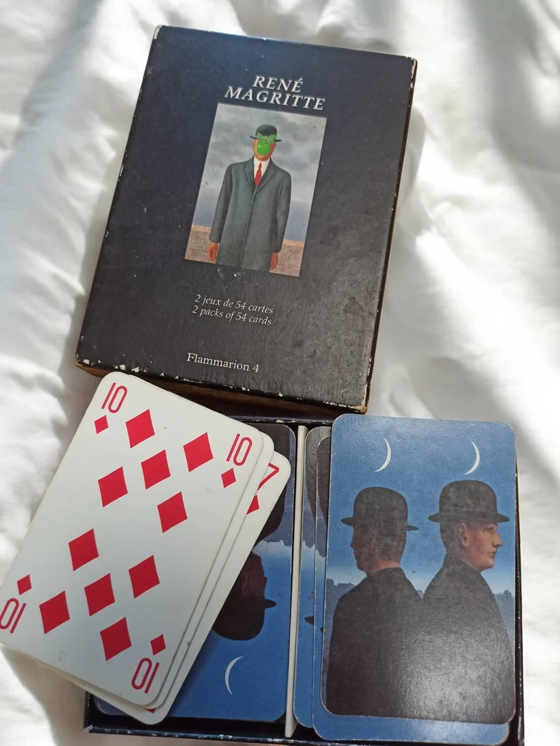 Jeu de cartes René Magritte Flammarion ancien vintage art surréaliste collection