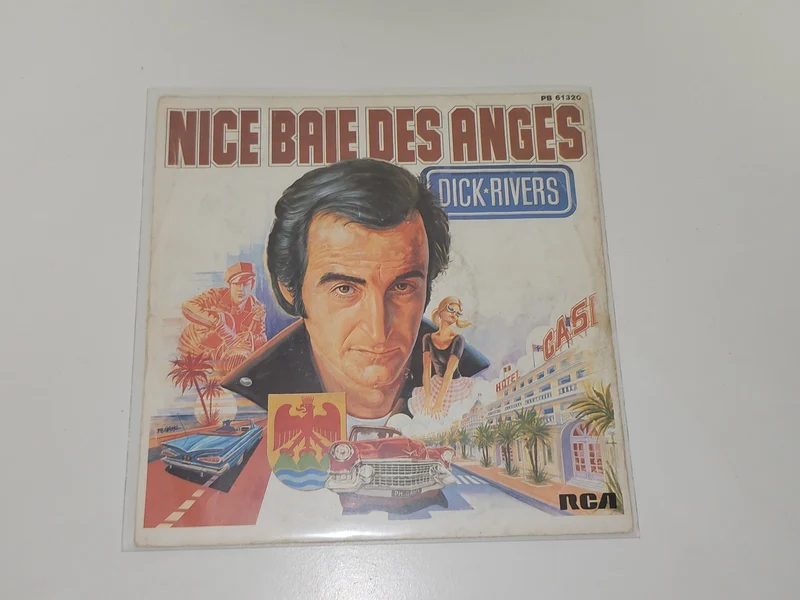 Vinyle 45T ancien Dick Rivers vintage rétro collection musique française occasio