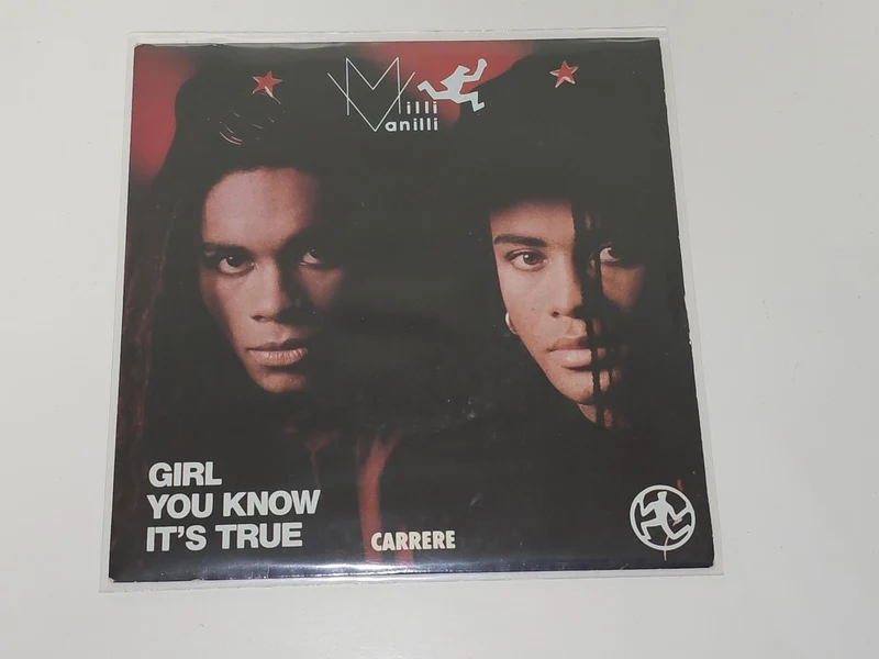 Vinyle 45 tours rétro Milli Vanilli ancien disque single vintage collection état