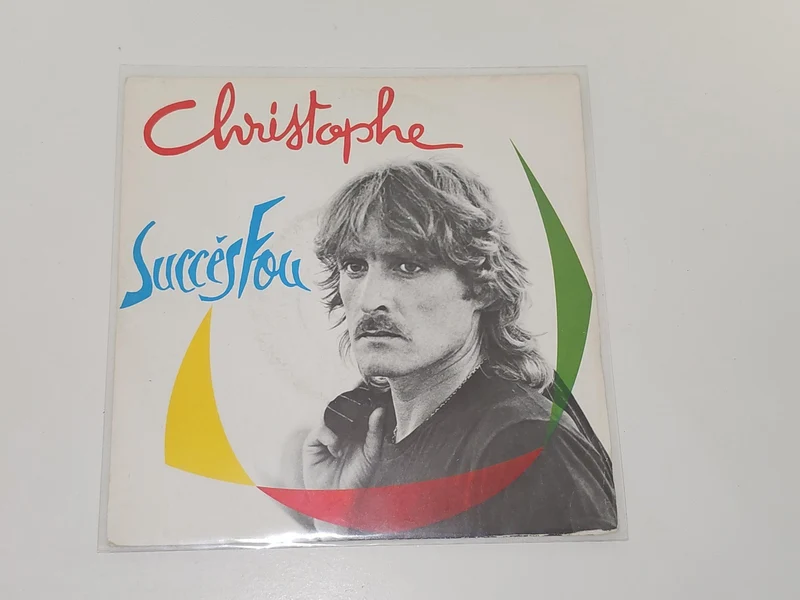 Vintage 45 tours Christophe ancien vinyle rétro collection état très bon