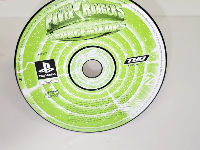 Jeu PS1 Power Rangers La Force du Temps CD seul pour console PlayStation PAL