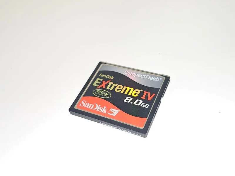 Carte mémoire SanDisk Extreme IV 8 Go CompactFlash pour appareil photo numérique