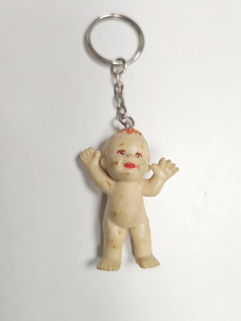 Porte-clés ancien bébé rétro, collection vintage, accessoire rare original