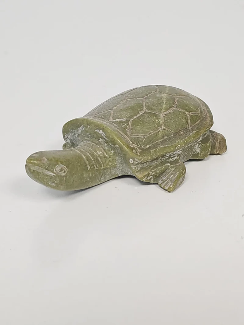 Vintage figurine tortue en jadéite ancienne, petit objet décoratif collection