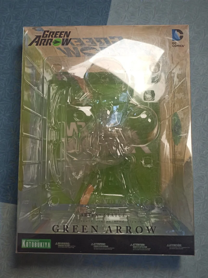 Boîte vide originale Kotobukiya pour figurine Green Arrow, emballage d'occasion
