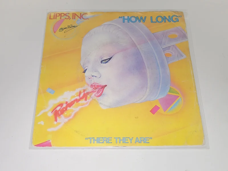 Vinyle 45 tours rétro Lipps Inc ancien, disque vintage collection très bon état