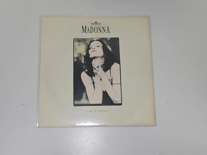 Vinyle 45 tours ancien Madonna rétro vintage, disque collector très bon état
