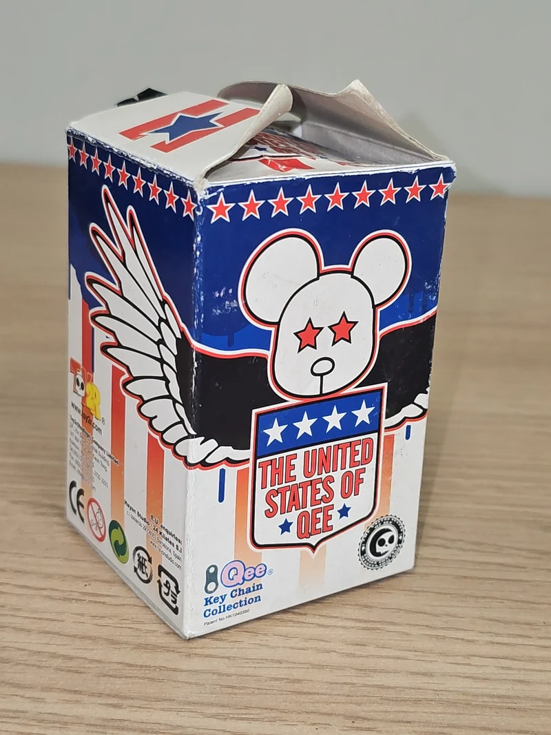 Figurine Toy2R Qee TMBOO 2.5 pouces USA Series neuve en boîte NIB d'occasion