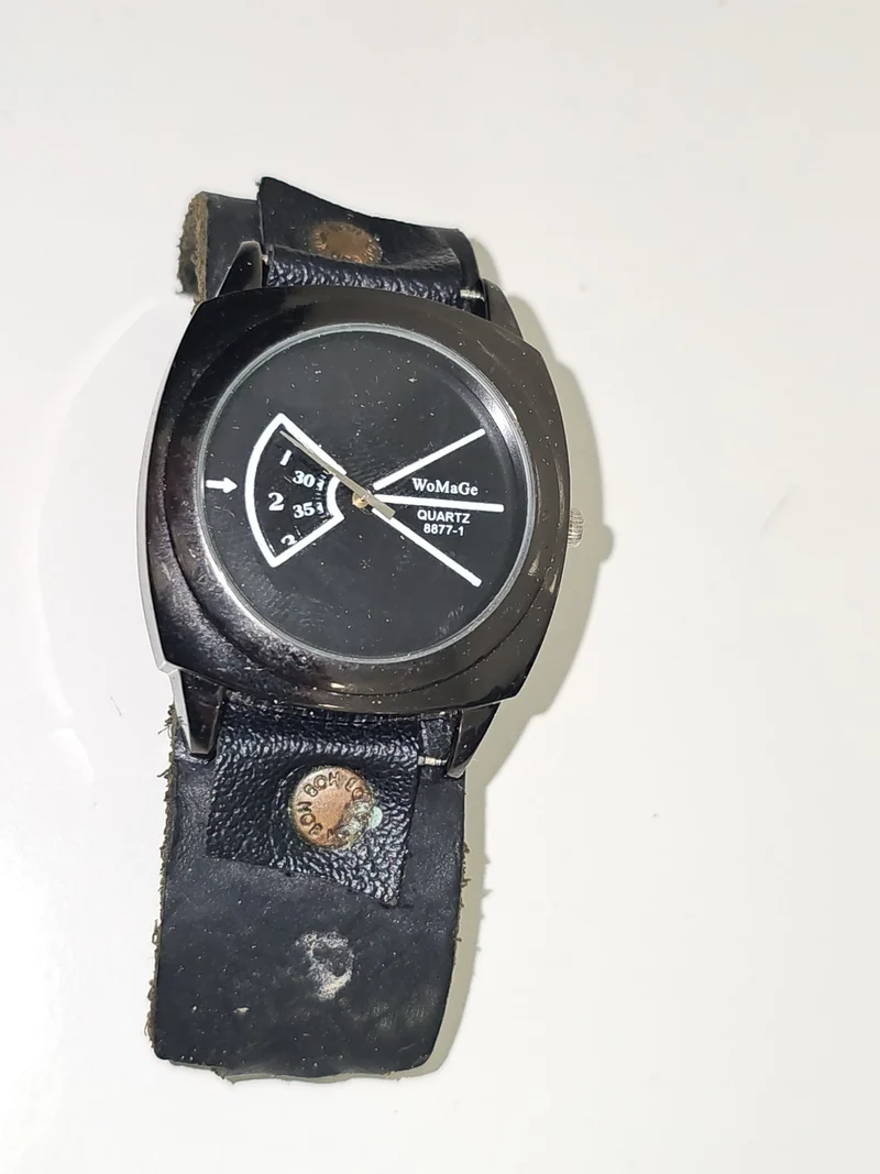 Montre rétro homme Womage 8877-1 quartz, ancienne, fonctionnelle, vintage collec
