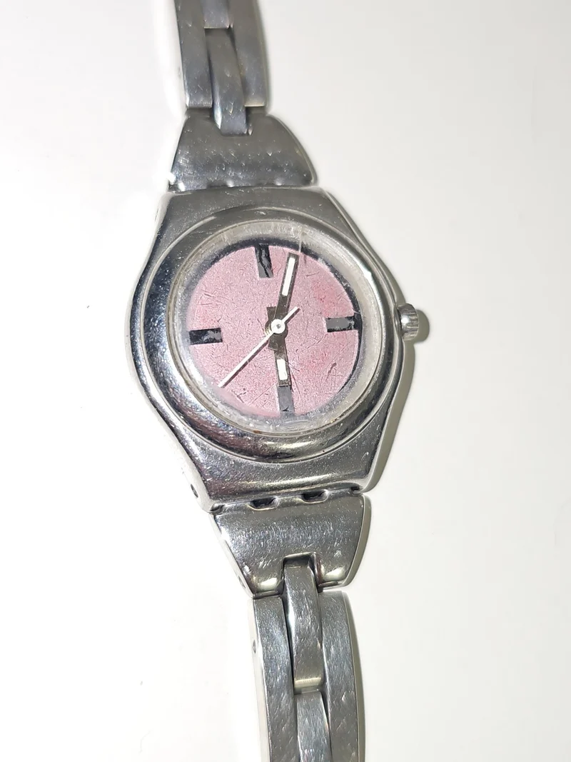 Montre Swatch Irony Audacity 1999 femme acier inoxydable, fonctionne, élégante